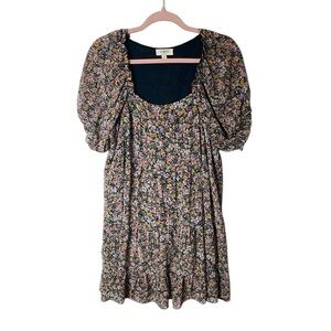 Umgee Women’s Multicolor Floral Midi Lined Dress Size Small